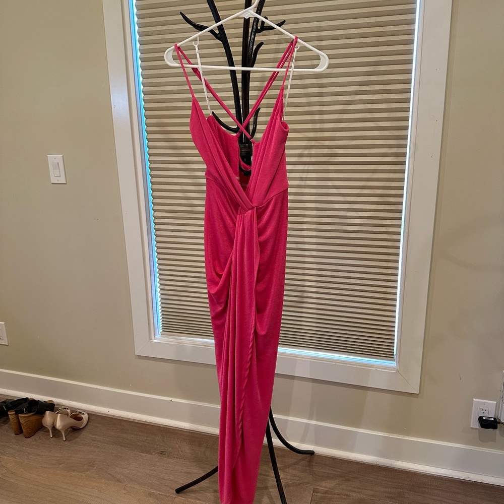 Hot pink sexy party dress